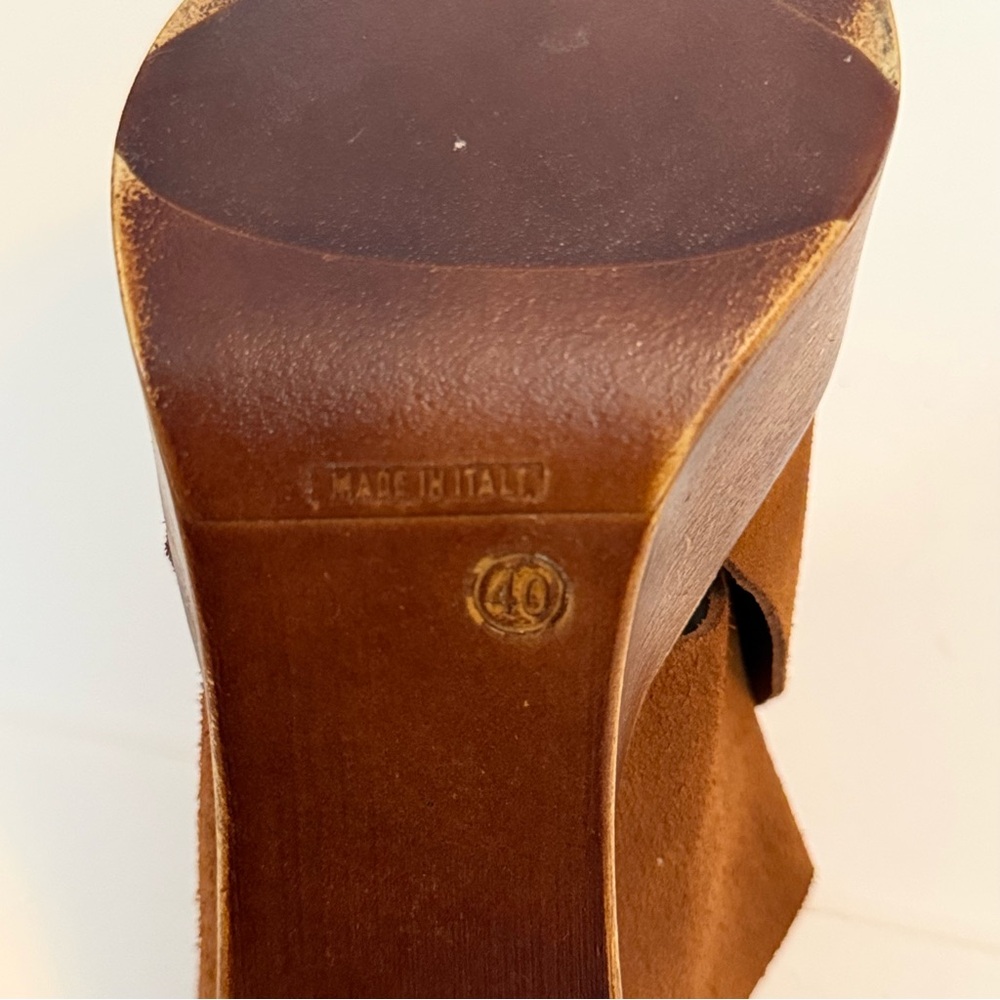 Steve Madden Brown Platform Mules - Picture 10 of 13